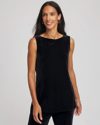 Travelers™ Velvet Side-Slit Tank | Chico's